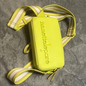 Nanette Lepore Vibrant Yellow Crossbody Bag with Adjustable Strap